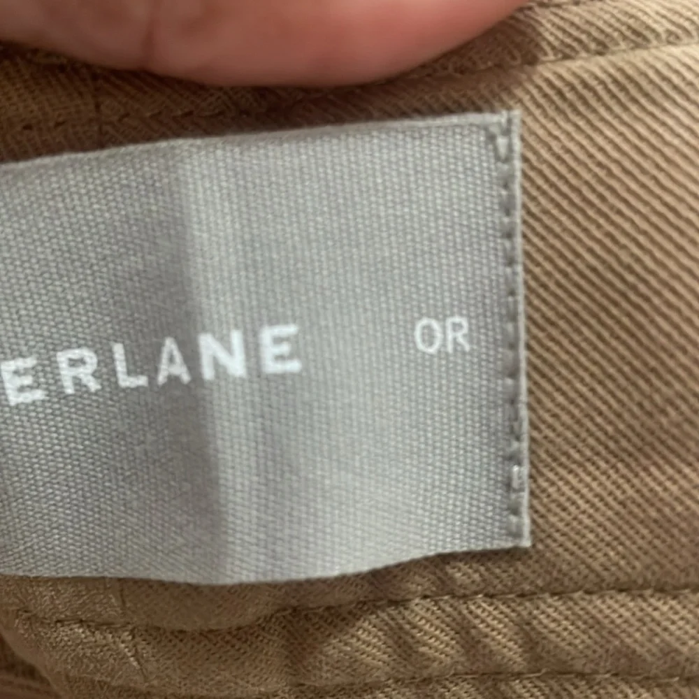 Everlane Stylish Tan Wide-Leg Pants